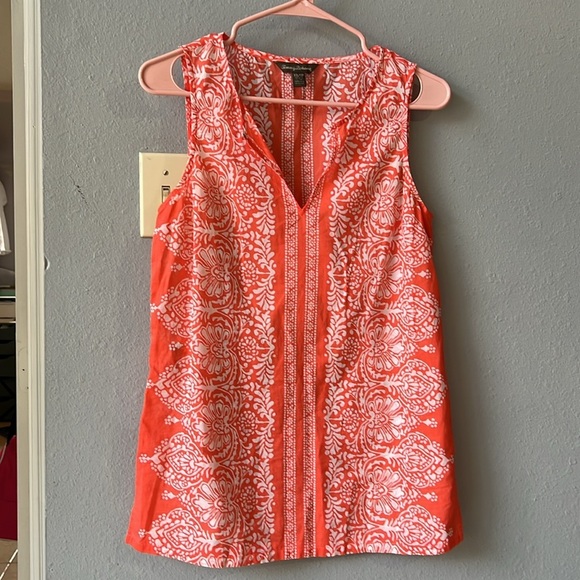 Tommy Bahama Tops - Tommy Bahama Orange Floral Blouse